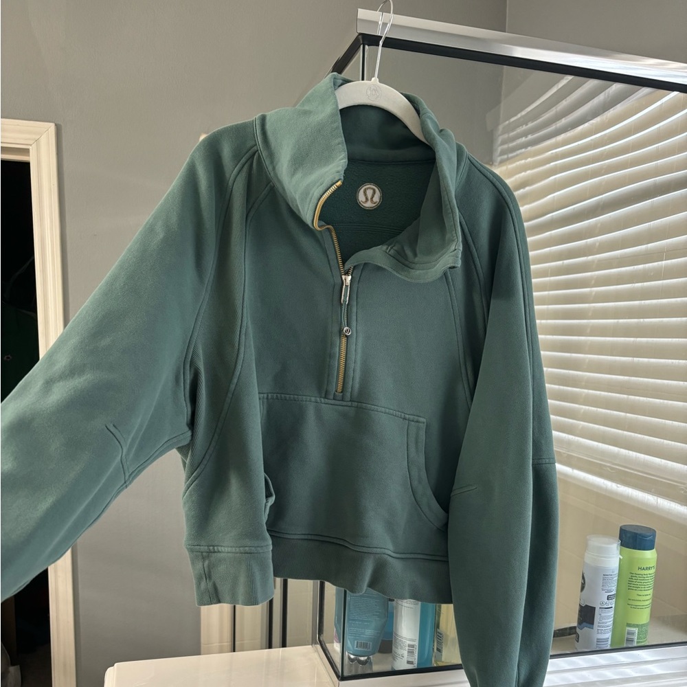 Scuba oversized cropped funnel neck XL